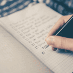 creating list in notebook with pen
