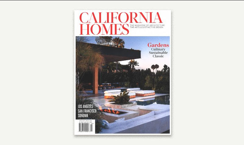 California homes magazine cover