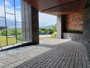 Luxury brick driveway