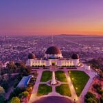 Griffith observatory looking over LA