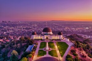 Griffith observatory looking over LA