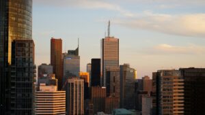 Looking at downtown LA