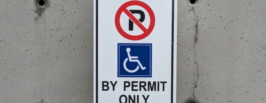 By permit only sign