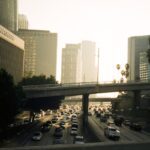 Los Angeles view from the freeway