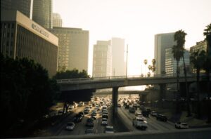 Los Angeles view from the freeway