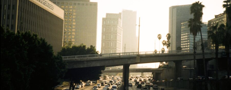 Los Angeles view from the freeway