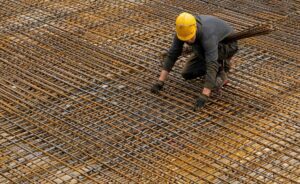 Contractor working on site