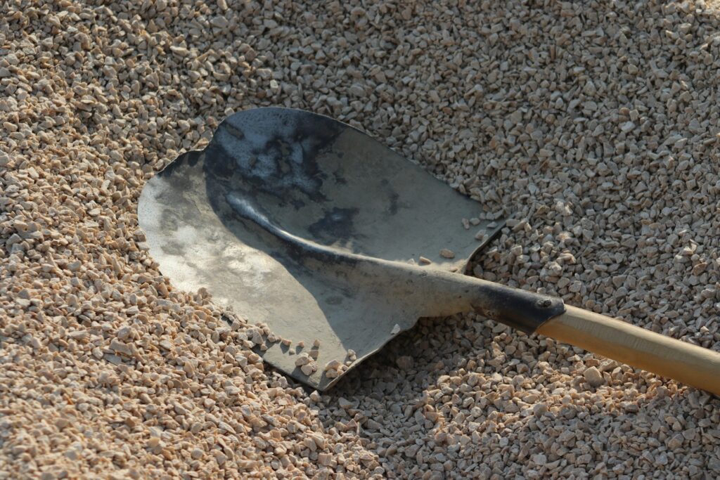 Shovel in the ground