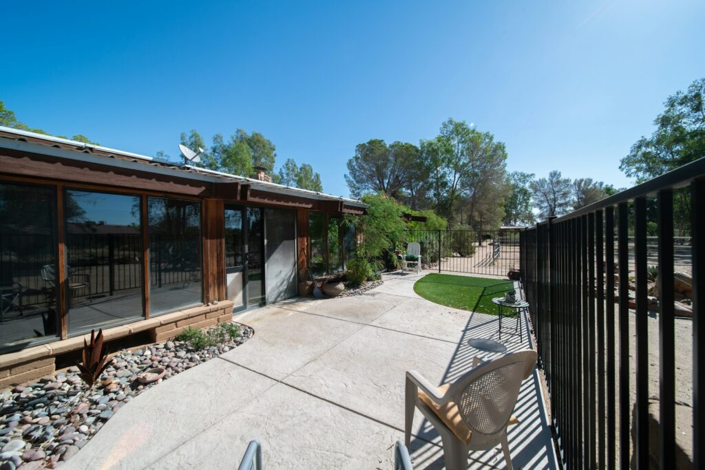 Backyard view showing space for an ADU accessory dwelling unit