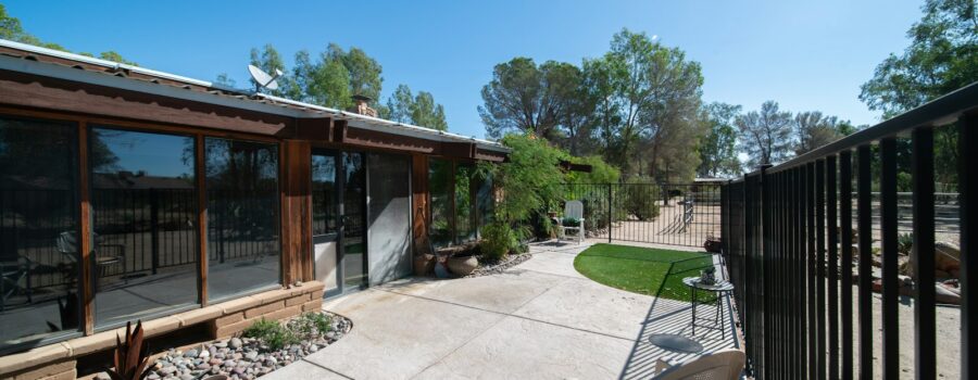 Backyard view showing space for an ADU accessory dwelling unit