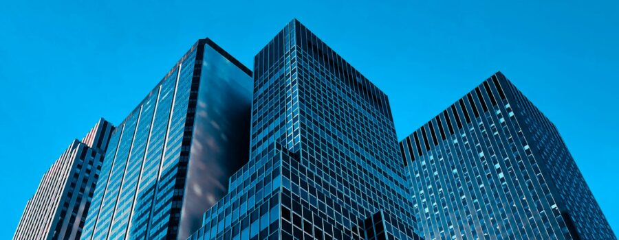 Modern commercial high-rise buildings representing real estate development