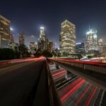 Los Angeles downtown at night